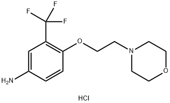4-[2-(4-MORPHOLINYL)ETHOXY]-3-(TRIFLUOROMETHYL)-PHENYLAMINE DIHYDROCHLORIDE Structure