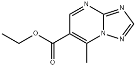 7-甲基[1,2,4]三唑并[1,5-A]嘧啶-6-甲酸乙酯, 90558-96-6, 结构式