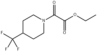 ethyl 2-oxo-2-[4-(trifluoromethyl)piperidino]acetate Structure