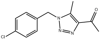 1-[1-(4-クロロベンジル)-5-メチル-1H-1,2,3-トリアゾール-4-イル]-1-エタノン 化学構造式