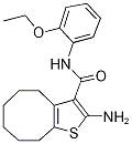 2-Amino-N-(2-ethoxyphenyl)-4,5,6,7,8,9-hexahydrocycloocta[b]thiophene-3-carboxami Structure
