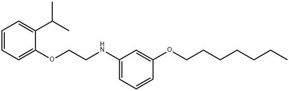 3-(Heptyloxy)-N-[2-(2-isopropylphenoxy)ethyl]-aniline|