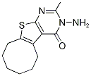 3-Amino-2-methyl-5,6,7,8,9,10-hexahydrocycloocta-[4,5]thieno[2,3-d]pyrimidin-4(3H Struktur