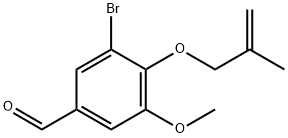 3-Bromo-5-methoxy-4-[(2-methylprop-2-enyl)oxy]-benzaldehyde Structure