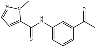 N-(3-Acetylphenyl)-1-methyl-1H-pyrazole-5-carboxamide Structure