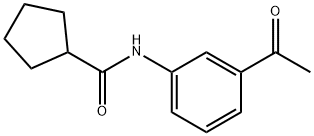 N-(3-Acetylphenyl)cyclopentanecarboxamide Struktur