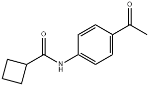 N-(4-Acetylphenyl)cyclobutanecarboxamide Structure