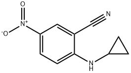 2-(环丙氨基)-5-硝基苯甲腈, 941017-94-3, 结构式