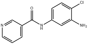N-(3-氨基-4-氯苯基)烟酰胺 结构式