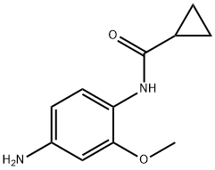 N-(4-アミノ-2-メトキシフェニル)シクロプロパンカルボキサミド 化学構造式