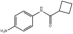 N-(4-アミノフェニル)シクロブタンカルボキサミド 化学構造式