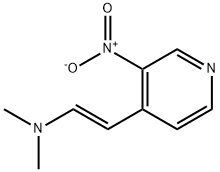 N,N-Dimethyl-N-[(E)-2-(3-nitropyridin-4-yl)vinyl]amine 化学構造式