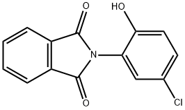 2-(5-クロロ-2-ヒドロキシフェニル)-1H-イソインドール-1,3(2H)-ジオン 化学構造式
