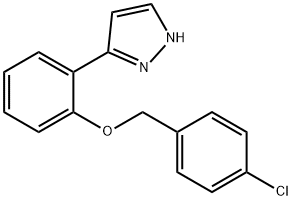 3-{2-[(4-chlorobenzyl)oxy]phenyl}-1H-pyrazole Structure