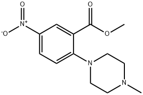 methyl 2-(4-methylpiperazino)-5-nitrobenzenecarboxylate Structure