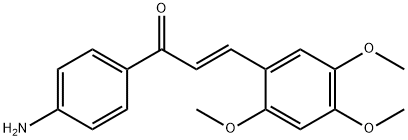 (2E)-1-(4-aminophenyl)-3-(2,4,5-trimethoxyphenyl)prop-2-en-1-one Struktur