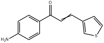 (2E)-1-(4-aminophenyl)-3-(3-thienyl)prop-2-en-1-one Structure