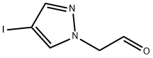 (4-ヨード-1H-ピラゾール-1-イル)アセトアルデヒド 化学構造式