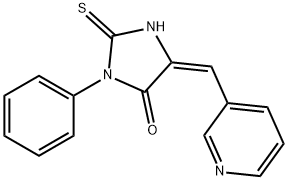 (5E)-2-mercapto-3-phenyl-5-(pyridin-3-ylmethylene)-3,5-dihydro-4H-imidazol-4-one Structure