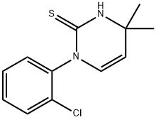 1-(2-chlorophenyl)-4,4-dimethyl-1,4-dihydropyrimidine-2-thiol Structure