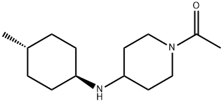 1-acetyl-N-(4-methylcyclohexyl)piperidin-4-amine Struktur