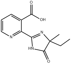 2-(4-ethyl-4-methyl-5-oxo-4,5-dihydro-1H-imidazol-2-yl)nicotinic acid Structure