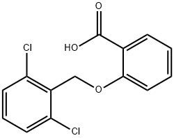 2-[(2,6-dichlorobenzyl)oxy]benzoic acid Structure