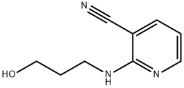 2-[(3-hydroxypropyl)amino]nicotinonitrile Struktur