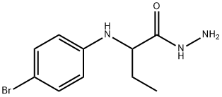 2-[(4-bromophenyl)amino]butanohydrazide Structure