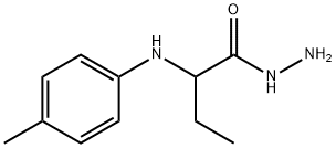 2-[(4-methylphenyl)amino]butanohydrazide Struktur