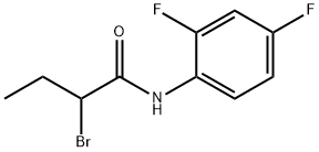 2-bromo-N-(2,4-difluorophenyl)butanamide Structure