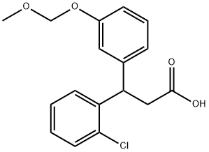 3-(2-chlorophenyl)-3-[3-(methoxymethoxy)phenyl]propanoic acid Structure