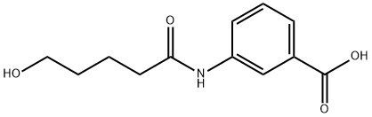3-[(5-hydroxypentanoyl)amino]benzoic acid Structure