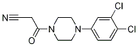 3-[4-(3,4-dichlorophenyl)piperazin-1-yl]-3-oxopropanenitrile Struktur