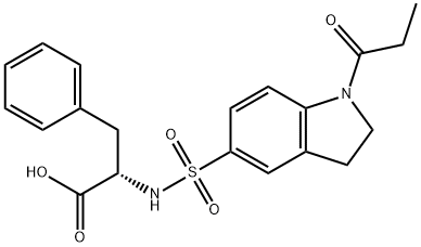 3-phenyl-2-{[(1-propionyl-2,3-dihydro-1H-indol-5-yl)sulfonyl]amino}propanoic acid|3-苯基-2-[(1-丙酰吲哚啉-5-基)磺酰基氨基]丙酸