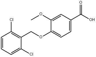 4-[(2,6-dichlorobenzyl)oxy]-3-methoxybenzoic acid|4-(2,6-二氯苄基)氧基-3-甲氧基-苯甲酸