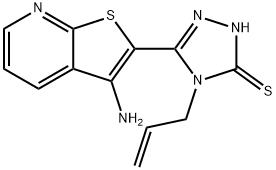4-allyl-5-(3-aminothieno[2,3-b]pyridin-2-yl)-4H-1,2,4-triazole-3-thiol Structure