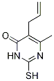 5-allyl-2-mercapto-6-methylpyrimidin-4(3H)-one Struktur