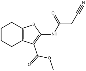 methyl 2-[(cyanoacetyl)amino]-4,5,6,7-tetrahydro-1-benzothiophene-3-carboxylate Structure