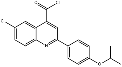 6-chloro-2-(4-isopropoxyphenyl)quinoline-4-carbonyl chloride Structure