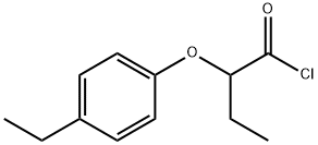 2-(4-乙基苯氧基)丁酰氯化物 结构式