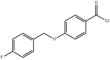4-[(4-fluorobenzyl)oxy]benzoyl chloride Struktur