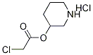 3-Piperidinyl 2-chloroacetate hydrochloride Structure