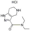 N,N-Diethyl-4,5,6,7-tetrahydro-1H-pyrazolo-[4,3-c]pyridine-3-carboxamide hydrochloride 结构式