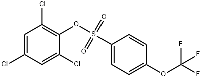 2,4,6-Trichlorophenyl 4-(trifluoromethoxy)-benzenesulfonate Struktur