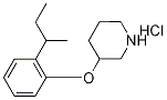 3-[2-(sec-Butyl)phenoxy]piperidine hydrochloride Struktur