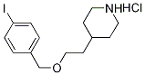 4-{2-[(4-Iodobenzyl)oxy]ethyl}piperidinehydrochloride Structure
