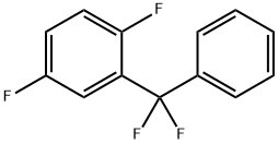 2-(ジフルオロフェニルメチル)-1,4-ジフルオロベンゼン 化学構造式