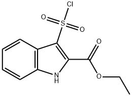 3-Chlorosulfonylindole-2-carboxylic acid ethylester Structure
