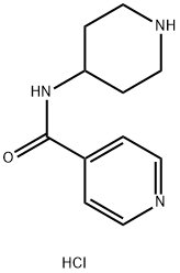 N-(4-ピペリジニル)イソニコチンアミド塩酸塩 化学構造式